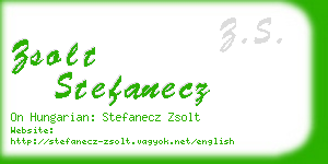 zsolt stefanecz business card